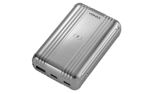 Momax Q.Power Go Mini–Wireless Battery Pack 10000mAh Power Bank - Silver